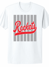 Rockets Striped Fan Infant/Toddler/Youth/Adult T-Shirt