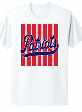 Patriots Striped Fan Infant/Toddler/Youth/Adult T-Shirt