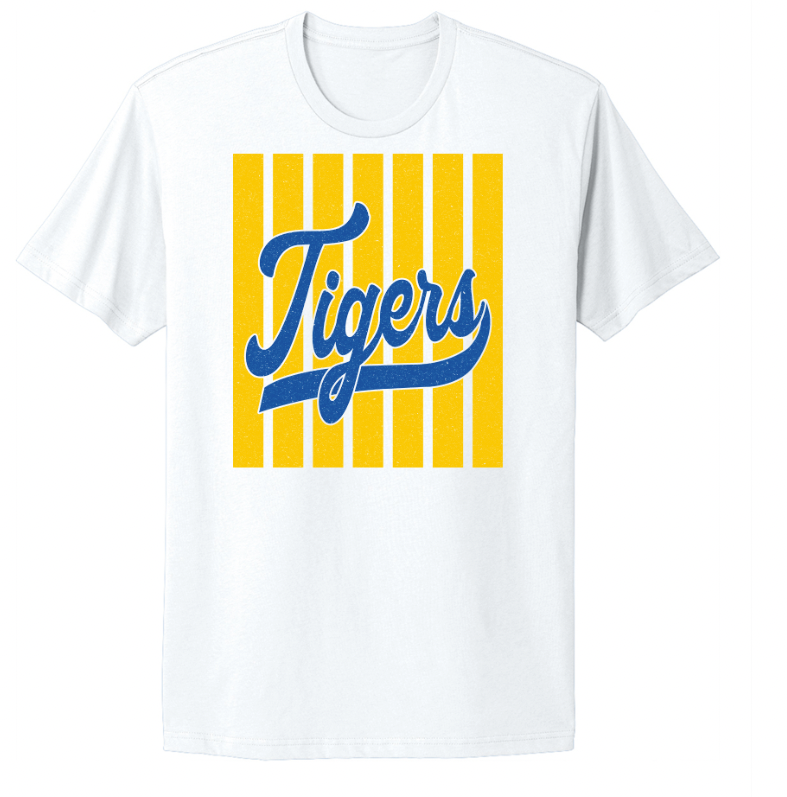 Tigers Striped Fan Infant/Toddler/Youth/Adult T-Shirt