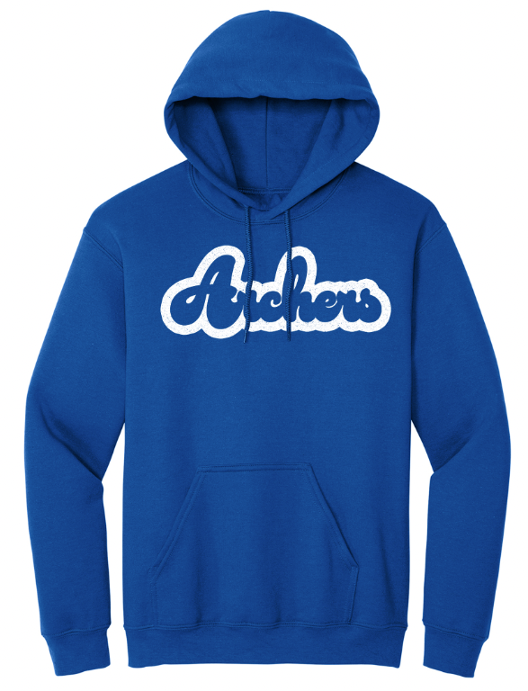 Archers Bubble Font Youth/Adult Hoodie