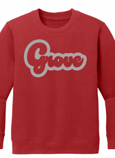 Grove Bubble Font Youth/Adult Crew