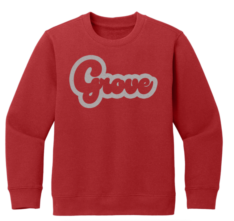 Grove Bubble Font Youth/Adult Crew
