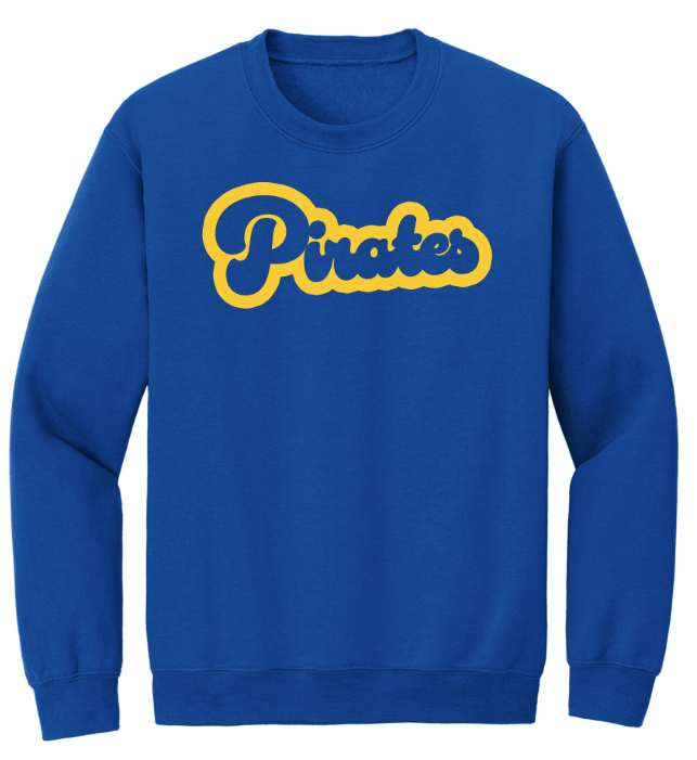 Pirates Bubble Font Youth/Adult Crew
