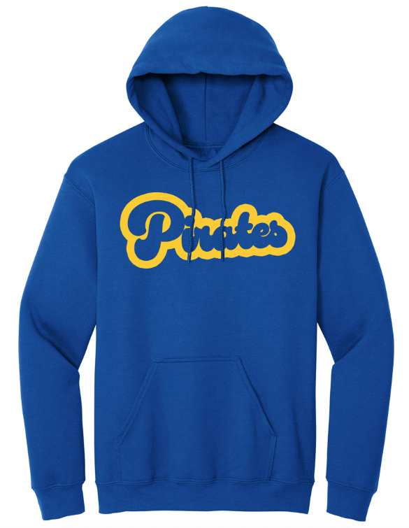 Pirates Bubble Font Youth/Adult Hoodie