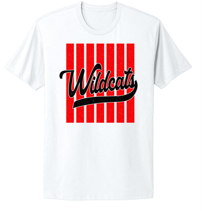 Jefferson Wildcats Striped Fan Infant/Toddler/Youth/Adult T-Shirt