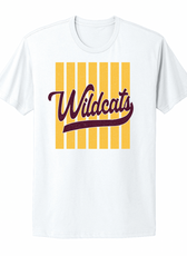 Kalida Wildcats Striped Fan Infant/Toddler/Youth/Adult T-Shirt