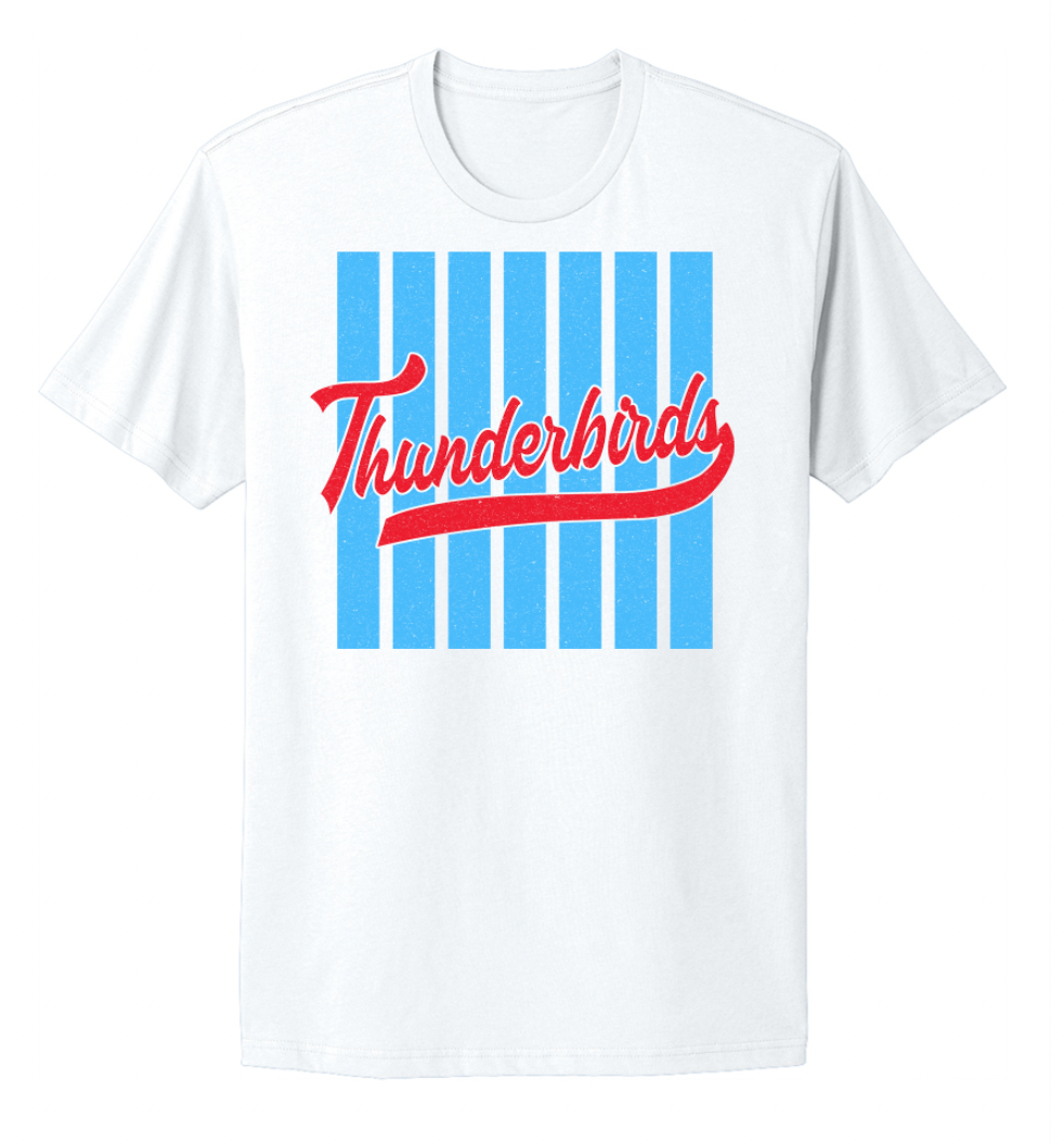 Thunderbirds Striped Fan Infant/Toddler/Youth/Adult T-Shirt