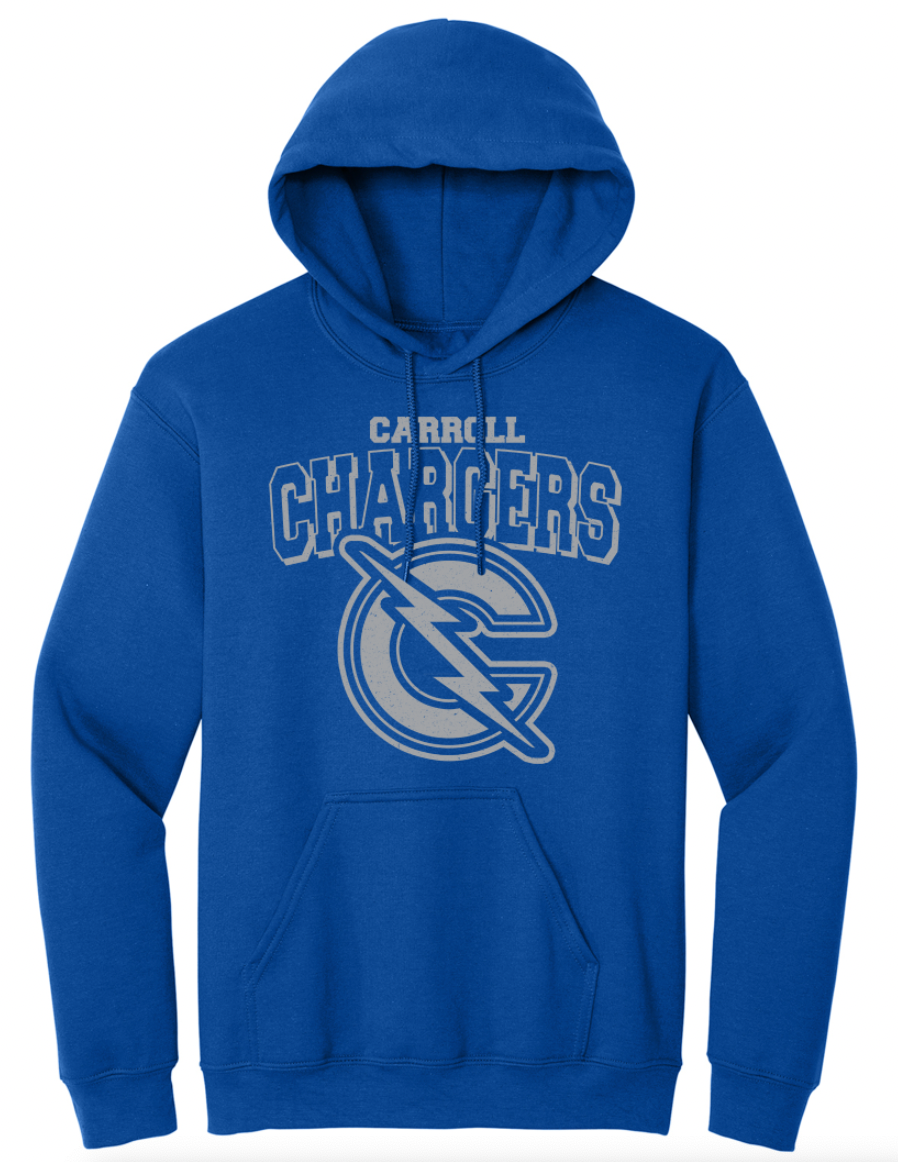 Carroll Chargers Classic Adult Hoodie