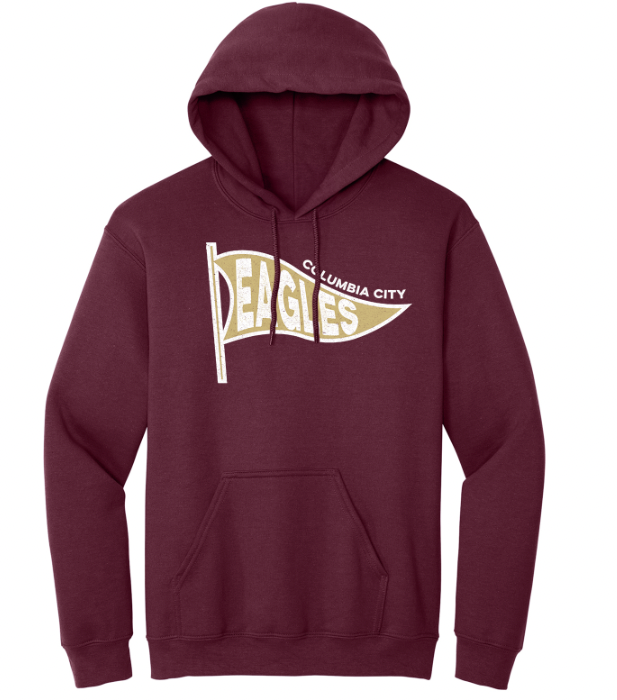 Columbia City Pennant Youth/Adult Hoodie